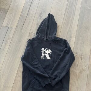 Navy Hoodie with Graphic Print